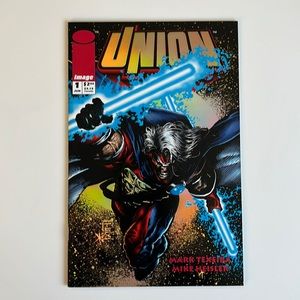 UNION #1 1993 HOLO FOIL EMBOSSED Variant Cover IMAGE Comics Vintage Comic Book